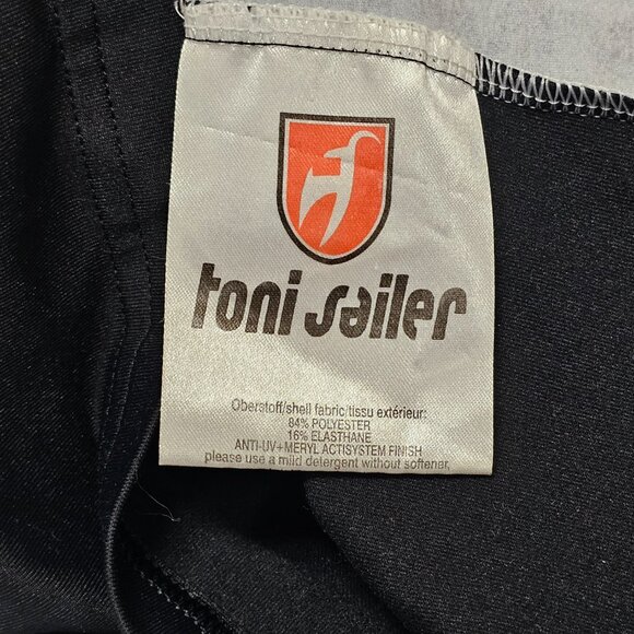 Toni Sailer Half Zip First Layer Performance Ski Top Women Size US 4 Black/Gray - Picture 12 of 14